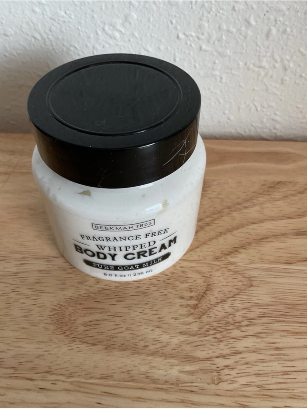 Beekmann 1802 Fragrance Free Goat Milk Whipped Body Cream  8 Oz